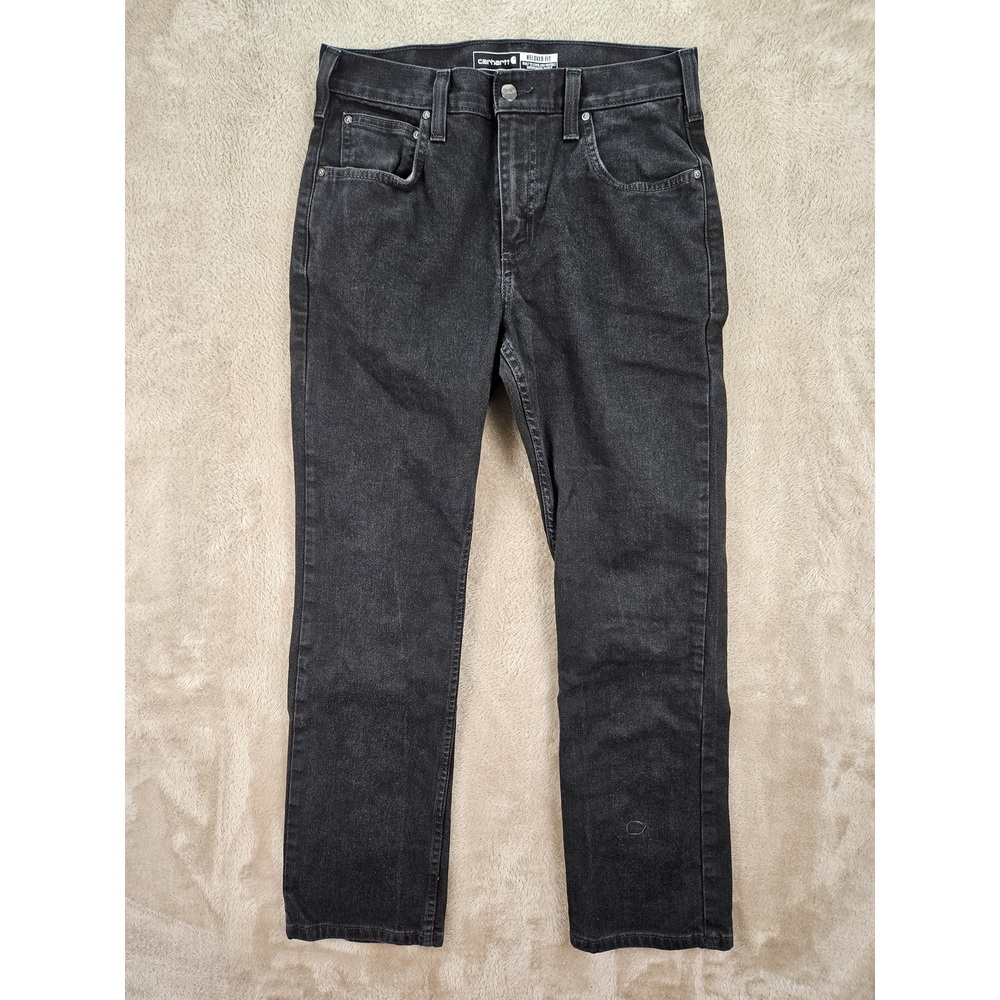 Carhartt Relaxed Fit Rugged Flex Jeans Black Denim Men's Size 31 x 30 - Picture 3 of 10
